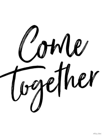 Come Together White Modern Wood Framed Art Print with Double Matting by Ball, Susan