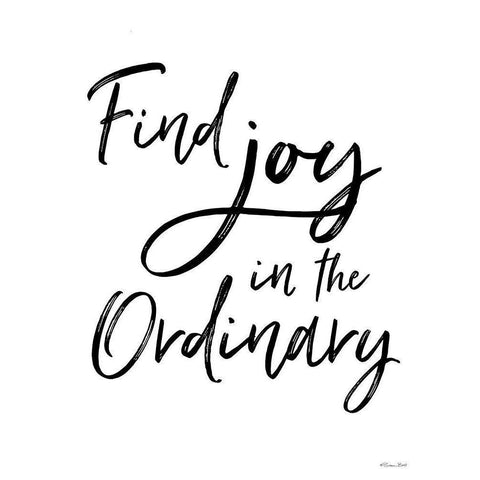 Find Joy in the Ordinary Black Modern Wood Framed Art Print with Double Matting by Ball, Susan