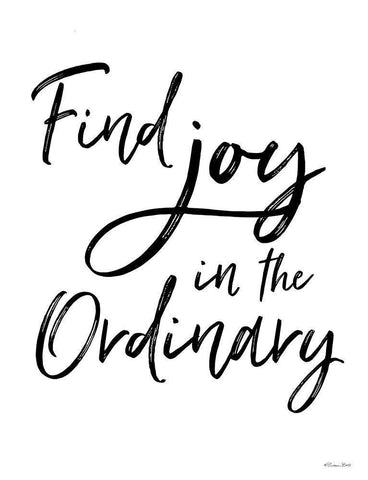 Find Joy in the Ordinary Black Ornate Wood Framed Art Print with Double Matting by Ball, Susan