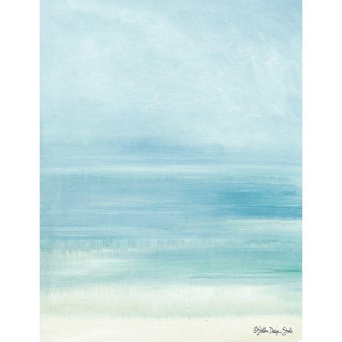 Summer Horizons 2 White Modern Wood Framed Art Print by Stellar Design Studio