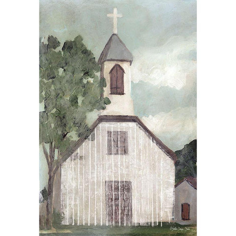 Church 2   Black Modern Wood Framed Art Print by Stellar Design Studio