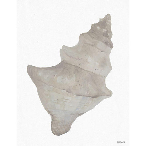 Neutral Shell 1 Black Modern Wood Framed Art Print by Stellar Design Studio