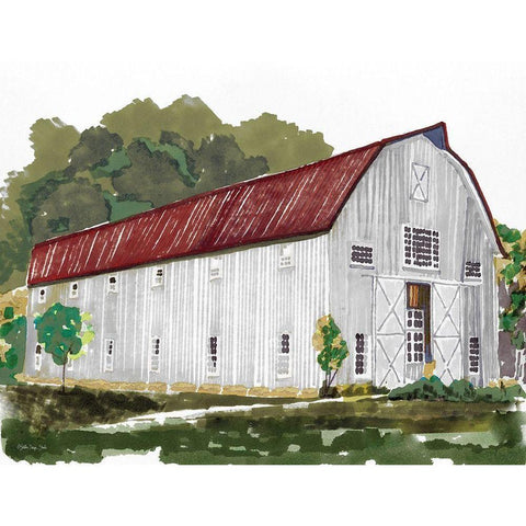 Barn Study III Black Modern Wood Framed Art Print by Stellar Design Studio