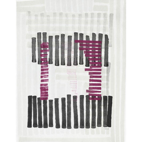 Intersecting Lines 1 Black Modern Wood Framed Art Print by Stellar Designs Studio