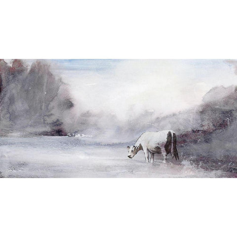 Far From Home White Modern Wood Framed Art Print by Stellar Designs Studio