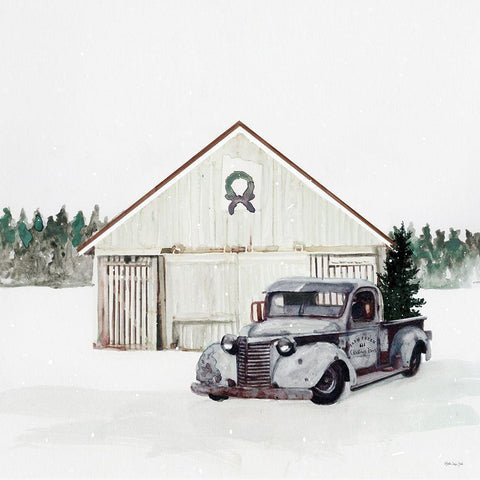 Tree Farm      White Modern Wood Framed Art Print by Stellar Design Studio