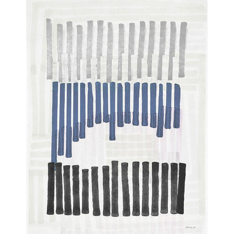 Intersecting Lines 2     Black Modern Wood Framed Art Print by Stellar Design Studio