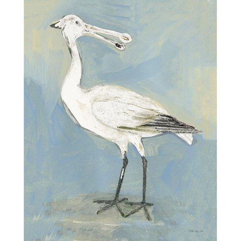 Sea Bird 1 Gold Ornate Wood Framed Art Print with Double Matting by Stellar Design Studio