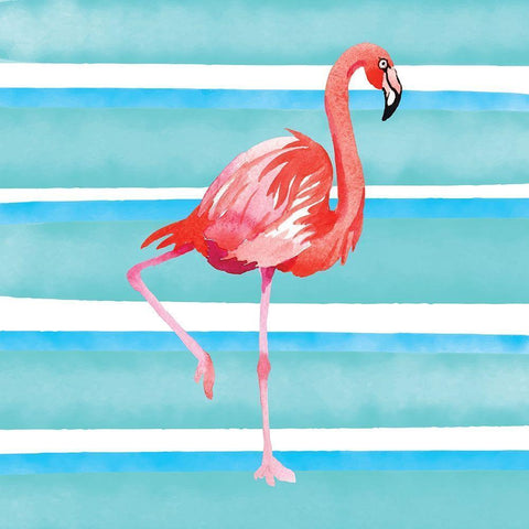 The Tropical Life XII Black Modern Wood Framed Art Print with Double Matting by Seven Trees Design