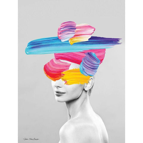 Beauty in Colors Black Modern Wood Framed Art Print with Double Matting by Seven Trees Design