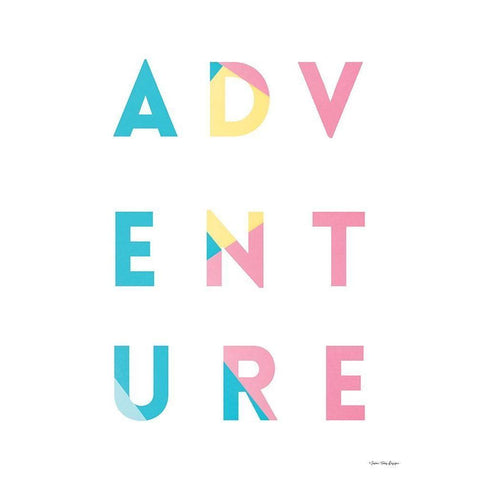 Adventure in Colors       Black Modern Wood Framed Art Print with Double Matting by Seven Trees Design