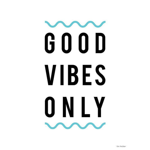 Good Vibes Only Gold Ornate Wood Framed Art Print with Double Matting by Seven Trees Design