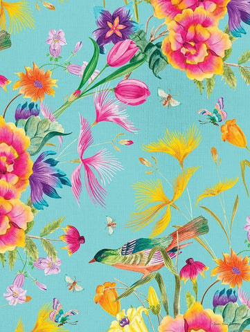 Spring Joy White Modern Wood Framed Art Print with Double Matting by Seven Trees Design