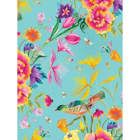 Spring Joy White Modern Wood Framed Art Print by Seven Trees Design