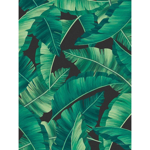 Tropical Leaves II Gold Ornate Wood Framed Art Print with Double Matting by Seven Trees Design