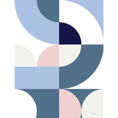Scandinavian Geometry Black Modern Wood Framed Art Print by Seven Trees Design
