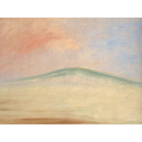 Mountain in the Sky Black Modern Wood Framed Art Print with Double Matting by Seven Trees Design