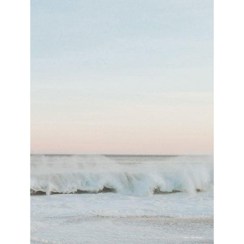 The Waves I White Modern Wood Framed Art Print by Seven Trees Design