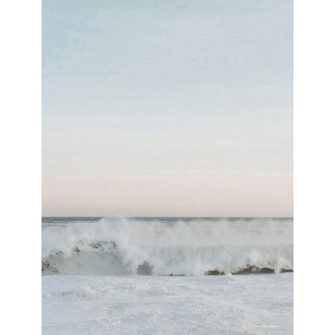 The Waves II Black Modern Wood Framed Art Print by Seven Trees Design