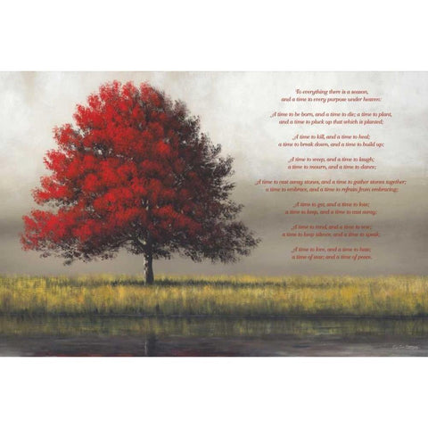 Time for Everything Black Modern Wood Framed Art Print by Gagnon,Tim