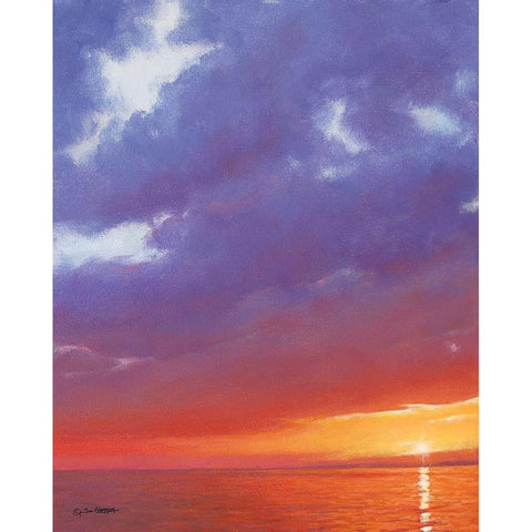 Certain Glow White Modern Wood Framed Art Print by Gagnon, Tim
