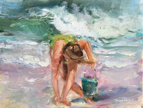 Something Shiny Black Ornate Wood Framed Art Print with Double Matting by Owen-Cullimore, Tracey