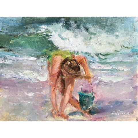 Something Shiny Black Modern Wood Framed Art Print by Owen-Cullimore, Tracey