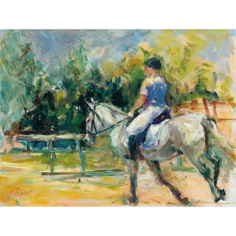 Riding High  White Modern Wood Framed Art Print by Owen-Cullimore, Tracy