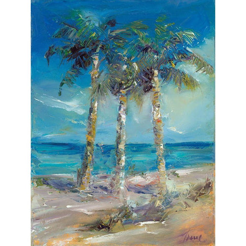 Threes Company   White Modern Wood Framed Art Print by Owen-Cullimore, Tracy