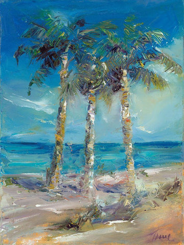 Threes Company   Black Ornate Wood Framed Art Print with Double Matting by Owen-Cullimore, Tracy