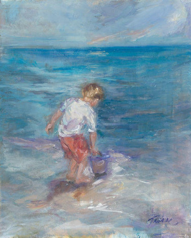 Sea Fun White Modern Wood Framed Art Print with Double Matting by Owen-Cullimore, Tracy