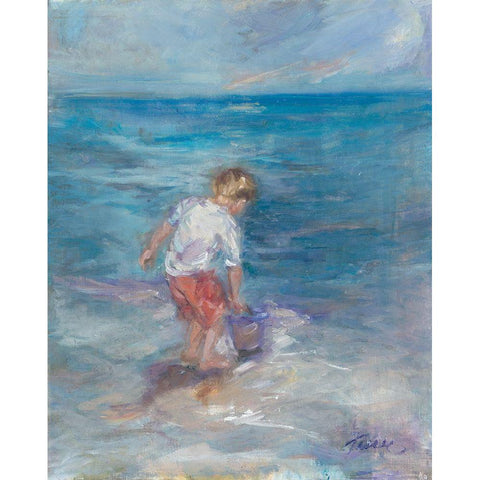 Sea Fun White Modern Wood Framed Art Print by Owen-Cullimore, Tracy