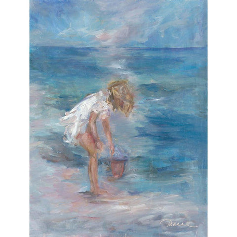Sea Treasures White Modern Wood Framed Art Print by Owen-Cullimore, Tracey