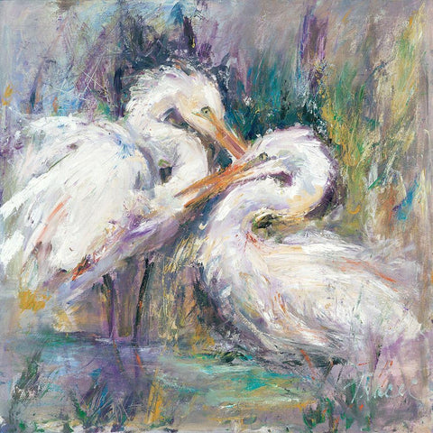 Twin Beaks White Modern Wood Framed Art Print with Double Matting by Owen-Cullimore, Tracy