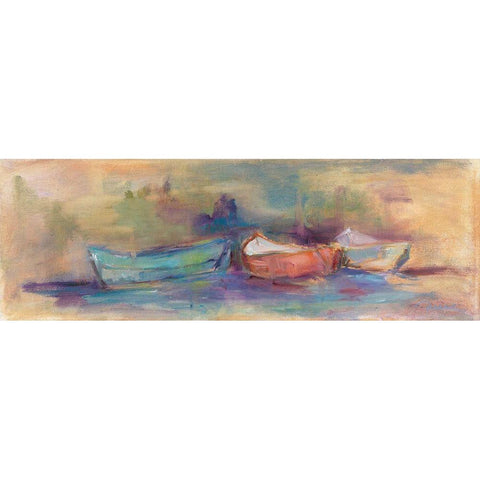 Rowboat Row Gold Ornate Wood Framed Art Print with Double Matting by Owen-Cullimore, Tracy