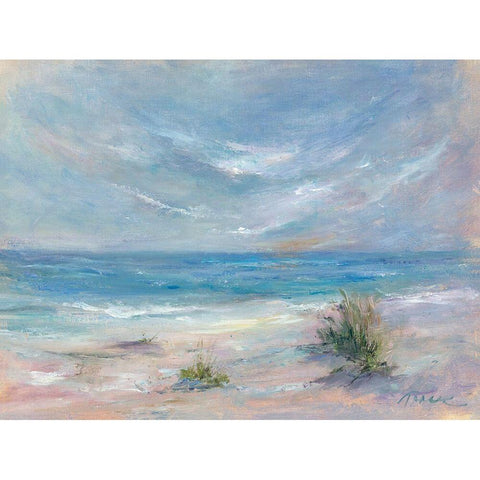 Endless White Modern Wood Framed Art Print by Owen-Cullimore, Tracy