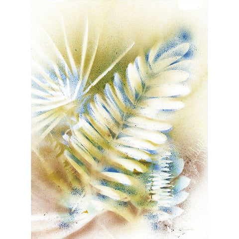 Salad Greens White Modern Wood Framed Art Print by Owen-Cullimore, Tracy