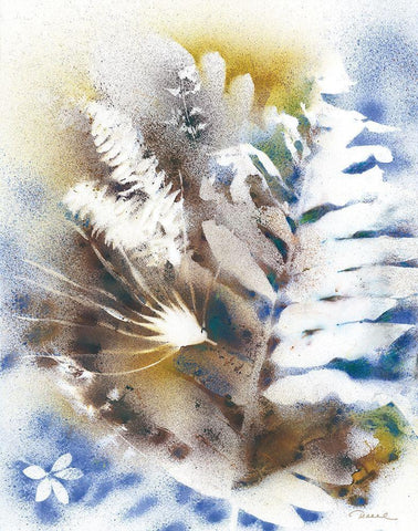 Its a Breeze White Modern Wood Framed Art Print with Double Matting by Owen-Cullimore, Tracy