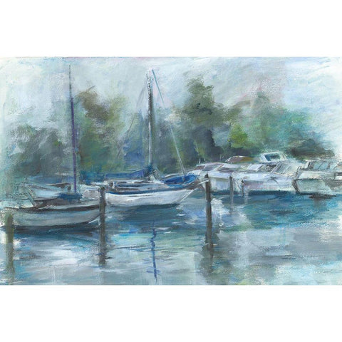 Lagoon White Modern Wood Framed Art Print by Owen-Cullimore, Tracy