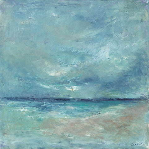 Coastal Escape White Modern Wood Framed Art Print by Owen-Cullimore, Tracy