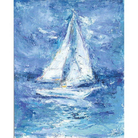 Perfect Sailing Day Black Modern Wood Framed Art Print with Double Matting by Owen-Cullimore, Tracy