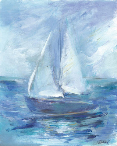 Summer Sails Black Ornate Wood Framed Art Print with Double Matting by Owen-Cullimore, Tracy