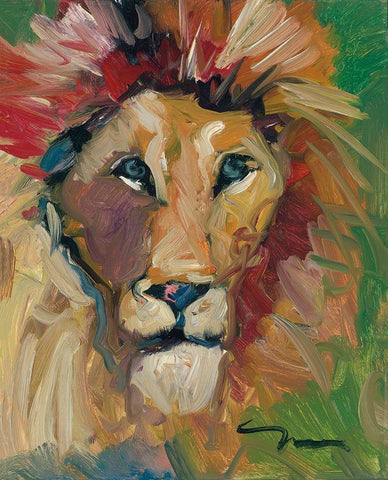 The King White Modern Wood Framed Art Print with Double Matting by Trujillo, Jose