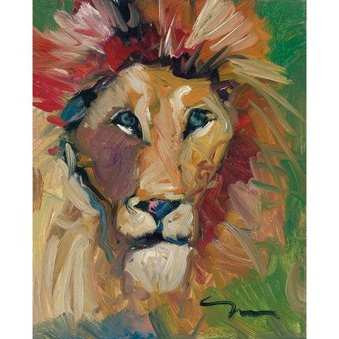 The King White Modern Wood Framed Art Print by Trujillo, Jose