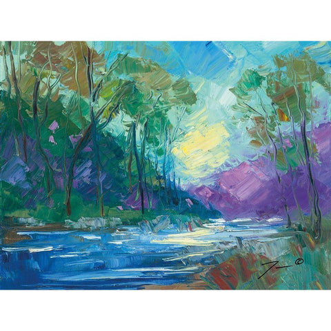 Early Light Impressions Black Modern Wood Framed Art Print with Double Matting by Trujillo, Jose