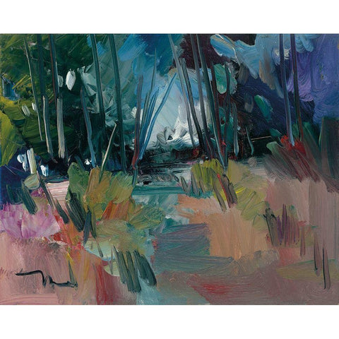 A New Day Black Modern Wood Framed Art Print by Trujillo, Jose