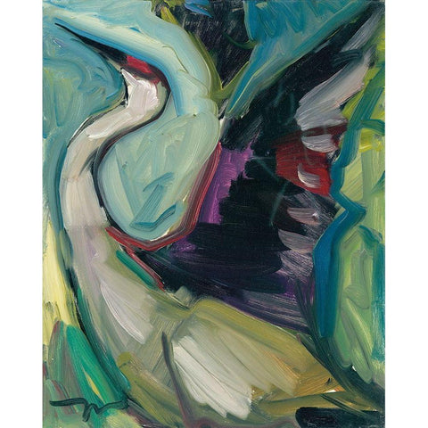 The Flight Black Modern Wood Framed Art Print with Double Matting by Trujillo, Jose