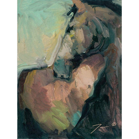 Majestic Black Modern Wood Framed Art Print with Double Matting by Trujillo, Jose