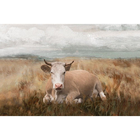 A Time to Rest White Modern Wood Framed Art Print by White Ladder