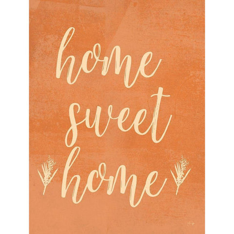 Home Sweet Home Black Modern Wood Framed Art Print with Double Matting by Yass Naffas Designs